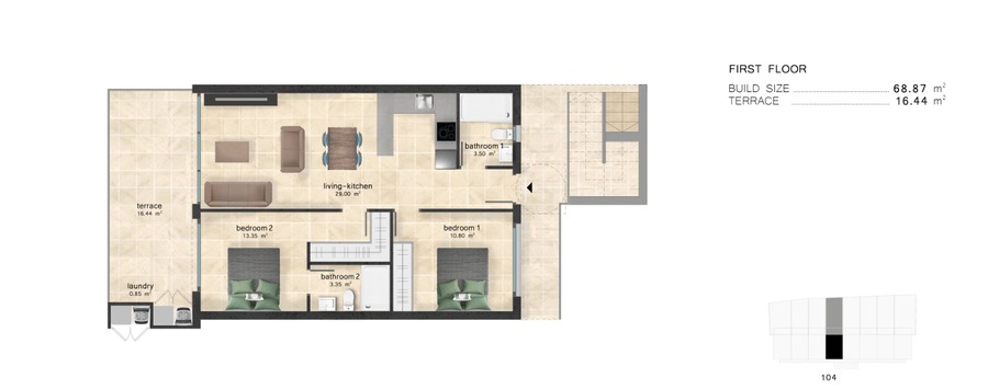 Ref: YMS294 Apartment for sale in Condado de Alhama